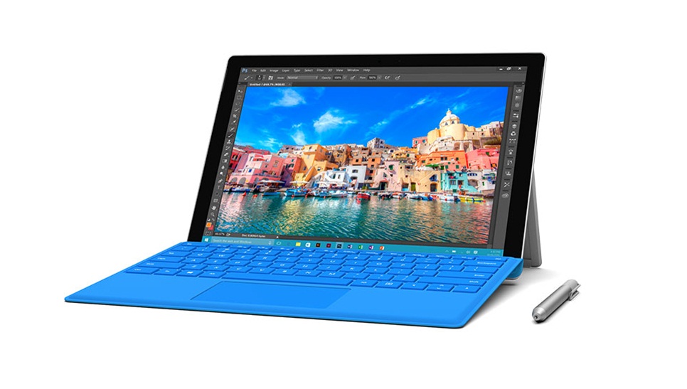 microsoft surface pro 4 front view