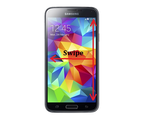 screenshot on Samsung Galaxy S5