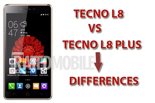 compare Tecno l8 vs tecno l8 plus